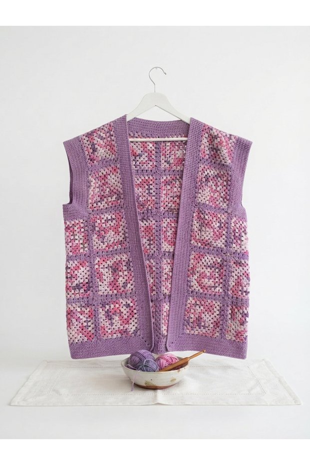 Crochet Motif Vest