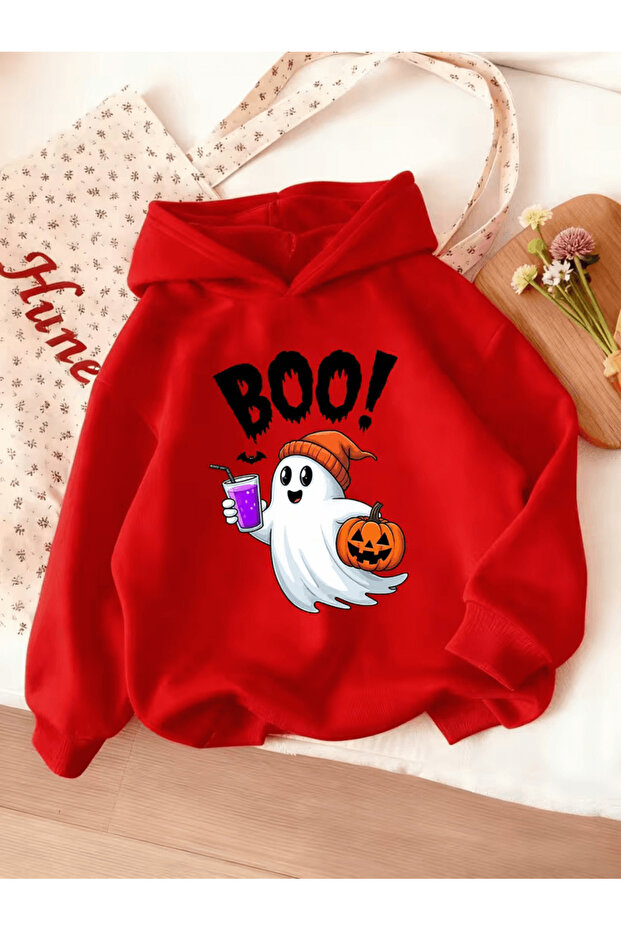 Children's Hooded Printed Sweatshirt