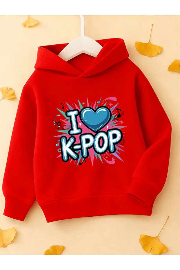 Children's Hooded Printed Sweatshirt