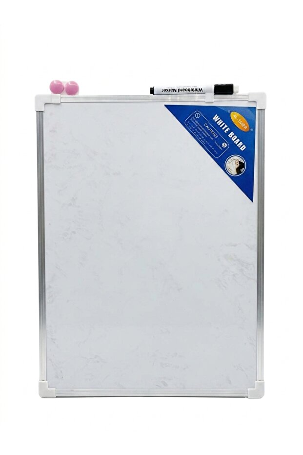 Double Sided Whiteboard ( 30 x 40 cm) | Wall Mounted White Board with Pen | Use for Whiteboards Home, Office, School and Notice Board