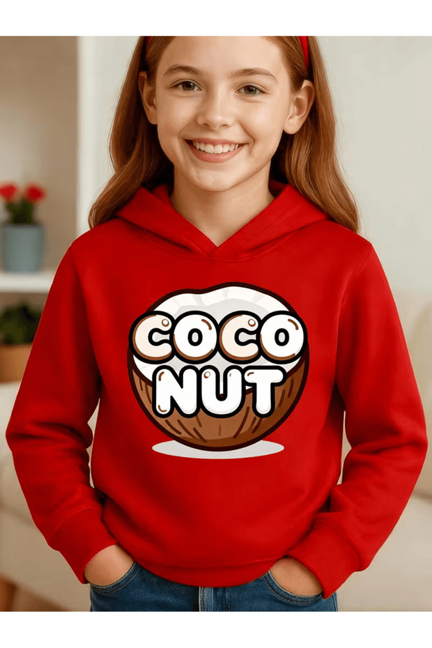 Children's Hooded Printed Sweatshirt