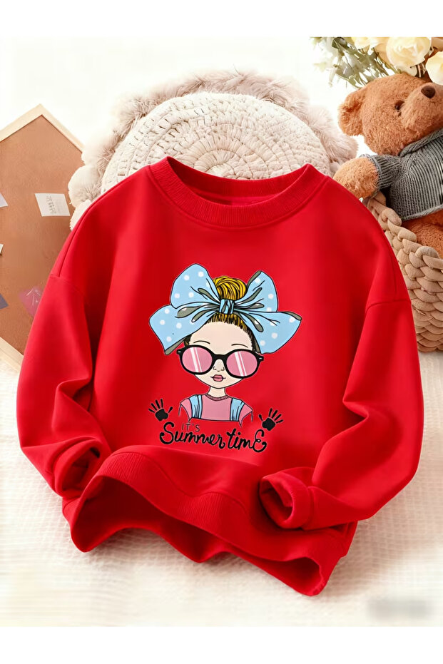 Children's Crew Neck Printed Sweatshirt
