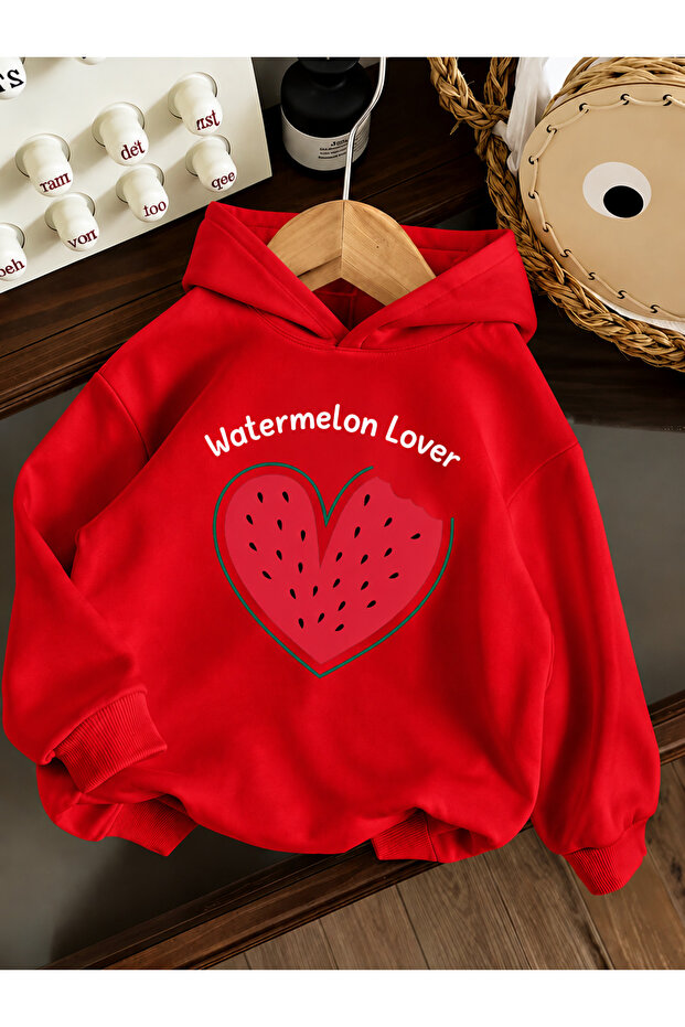 Children's Hooded Printed Sweatshirt