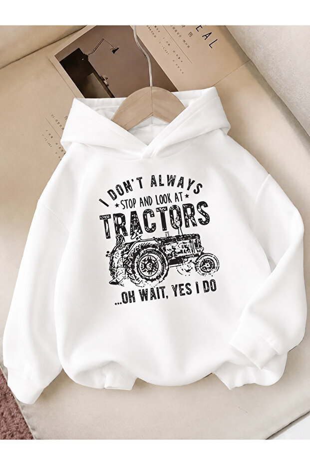 Children's Hooded Printed Sweatshirt