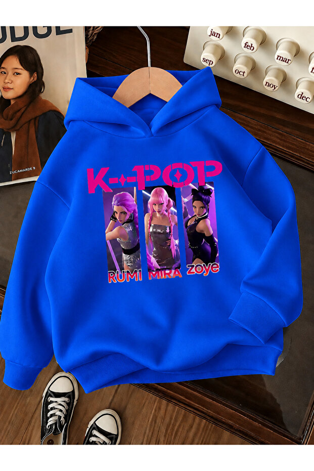 Children's Hooded Printed Sweatshirt
