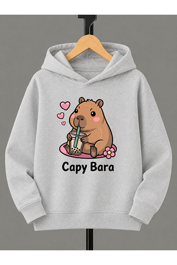 Children's Hooded Printed Sweatshirt