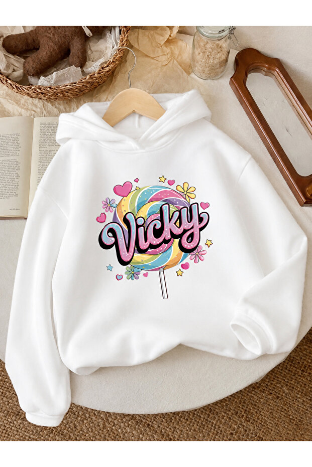 Children's Hooded Printed Sweatshirt