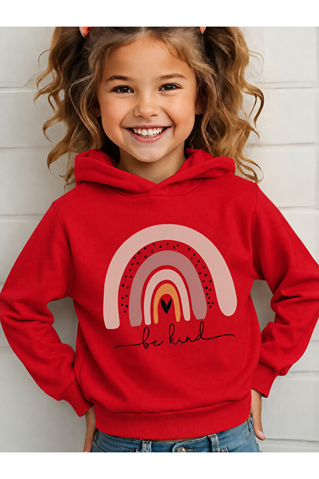 Children's Hooded Printed Sweatshirt