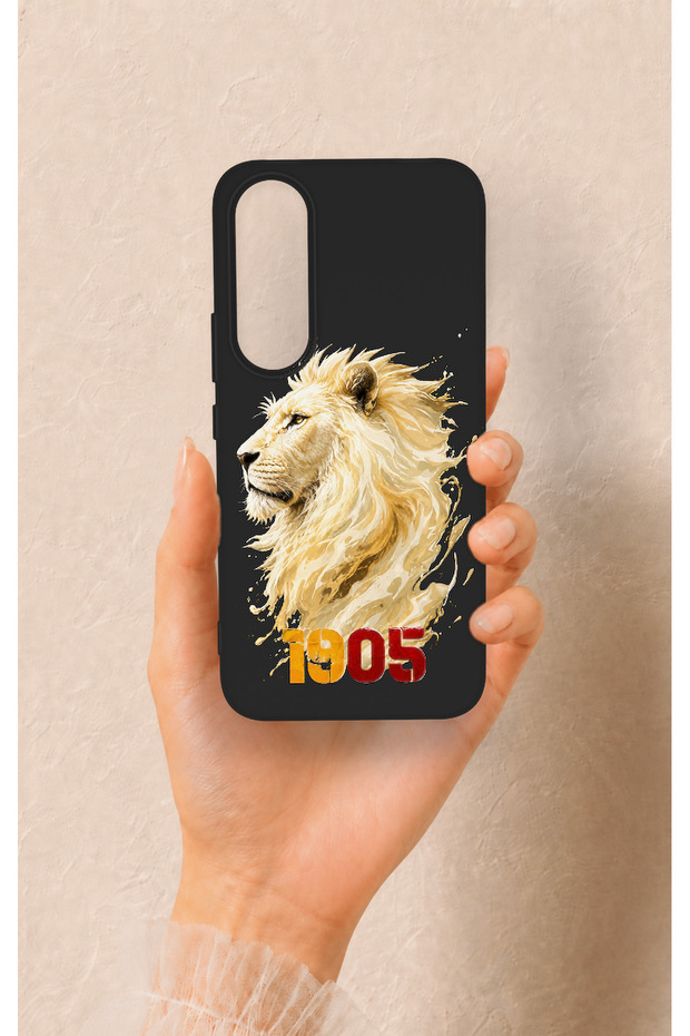 Vivo V70 Fe 5g Compatible Yellow Red 1905 Lion Pattern Silicone Case