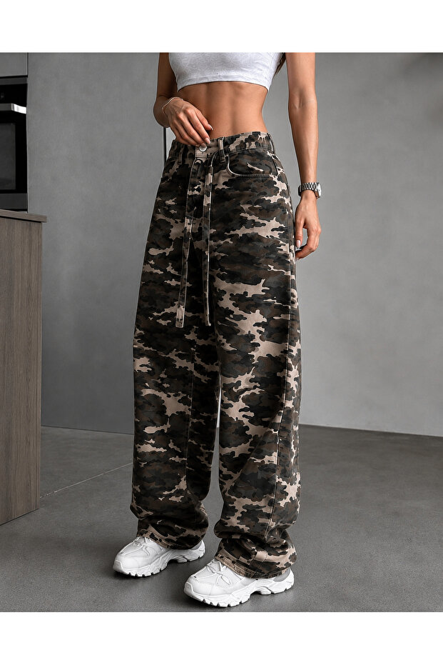 Y2K Baggy Unisex Camouflage Jean Pants