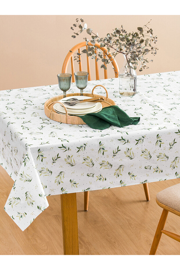 Two Mt Shop Quality Leaf Patterned Tablecloth 140X180 cm
