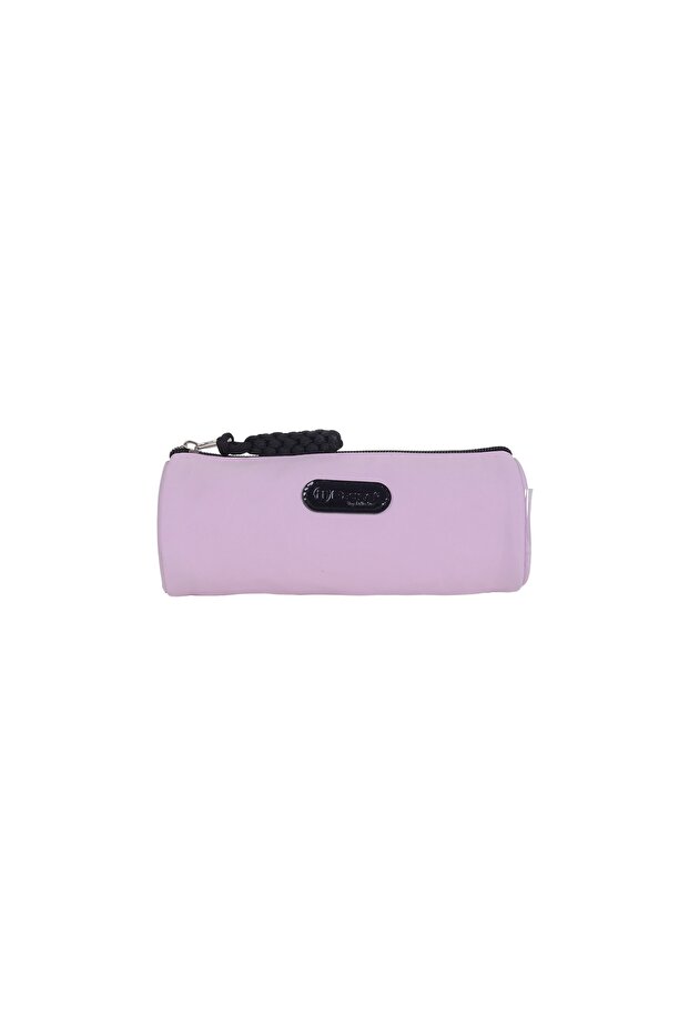 Pencil Case – Pink & Black – Durable School Stationery Pouch with Spacious Storage