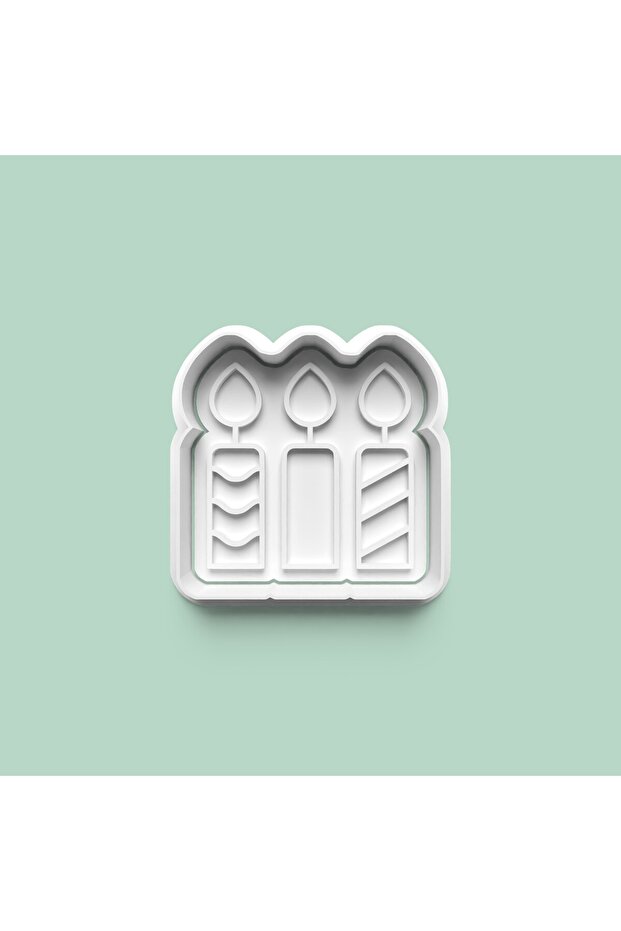 Three-Year-Old Candle Figure Cookie Mold and Sugar Paste Mold 1006-2
