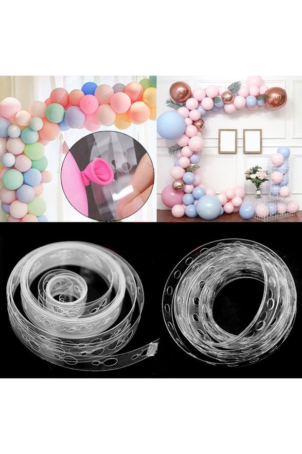 Balloon Chain Apparatus 5 Meters |   Birthday Decoration with a Capacity of 130 Balloons
