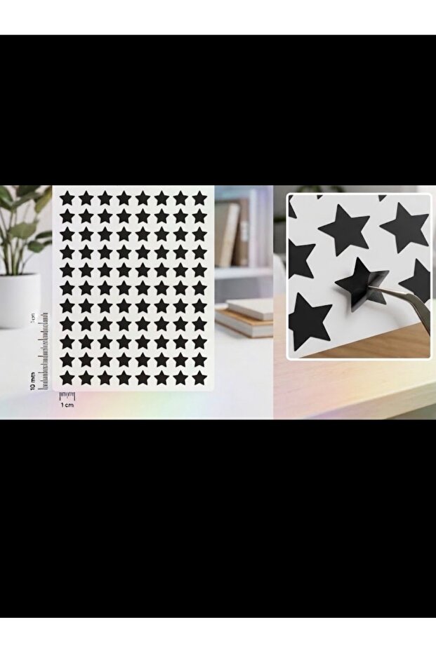 200 Pieces of 1 cm Star Stickers Foil Cut Waterproof Multi-Purpose