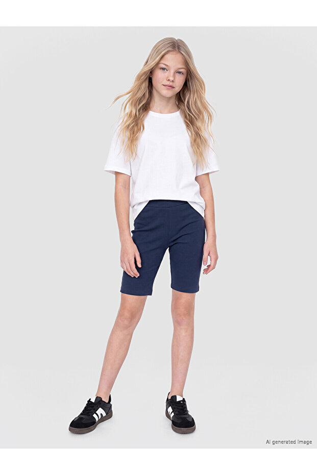 Nevavm Girl's Short Leggings with Difference