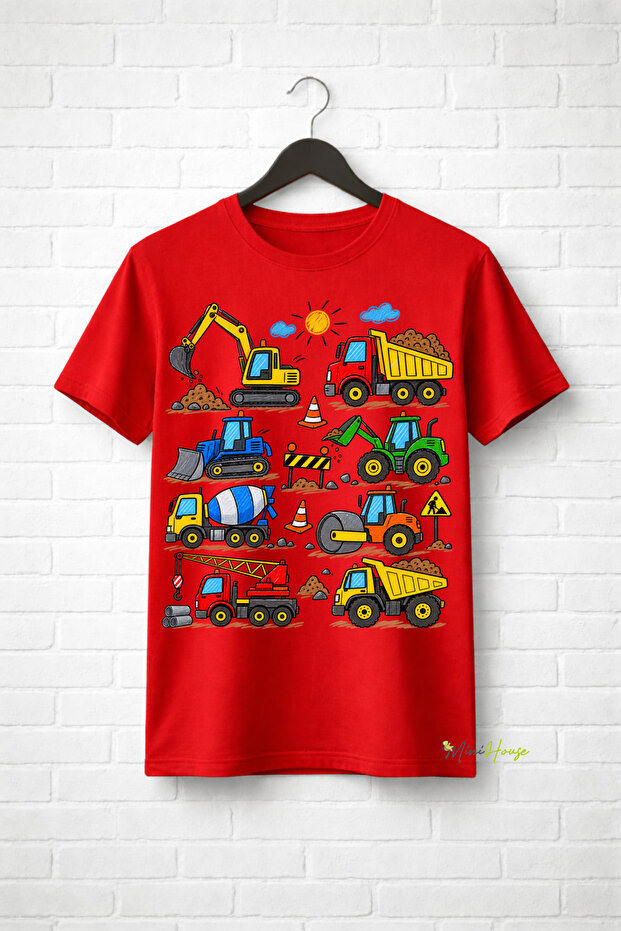 Special Drawing for Digger-Operators T-Shirt 100% Cotton