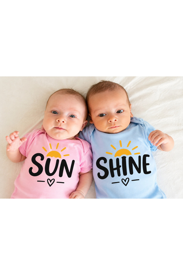Twin Baby Twin Baby Bodysuit Set of 2