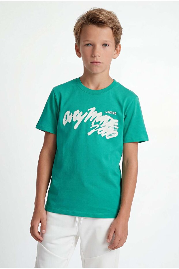 Boy's T-Shirt with Print Detail