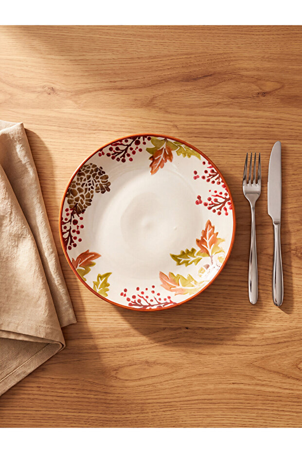 Timeless Clothing & Timeless Choices Autumn Leaf Embroidered Plate