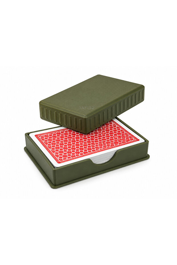 Playing Card Box – Playing Card Storage Box with Lid – Card Deck Organizer –