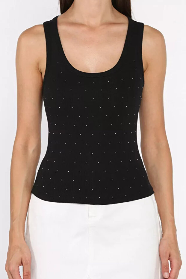Front-Stoned Camisole Blouse