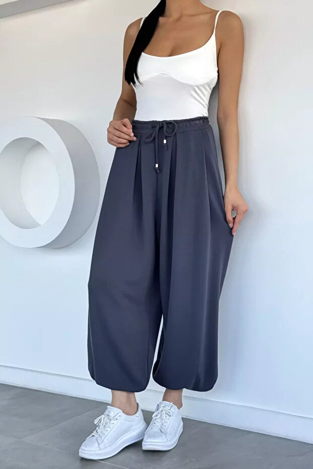 Women's Elastic Waist Shalwar Model Trousers