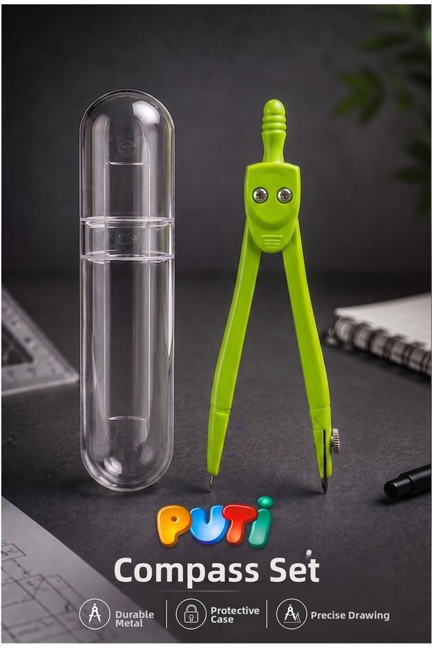 Metal Pergel 1 Piece Puti 1574 Metal Pergel with Protection Box Graphite Tip Mechanical Pergel Mathematics Engineering