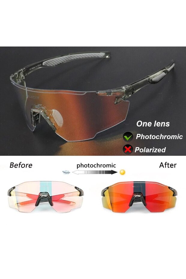 O6 New Photochromic Polarized Cycling Glasses Men Women Bike Glasses UV400 Protection Eyewear Sungla