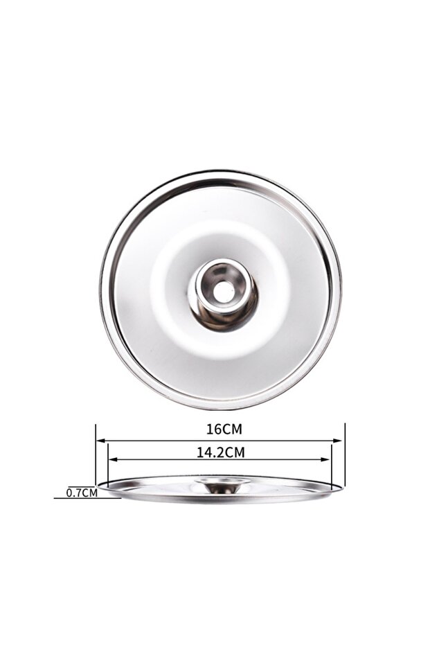 16cm New 10-24cm Round Pot Lid Thicken Stainless Steel Saucepan Cover Replacement Universal Kitchen