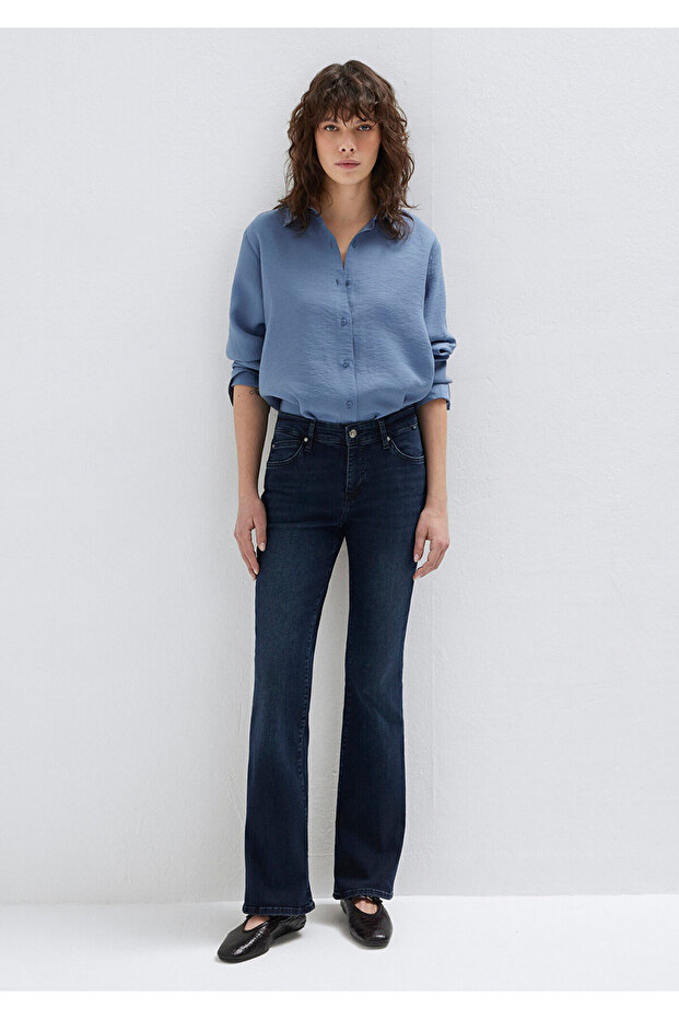 بنطلون جينز مولي إيفريداي بلون الحبر الأزرق 1013683048