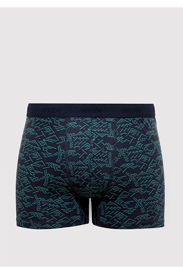 Printed Navy Blue Boxer 092459-33648
