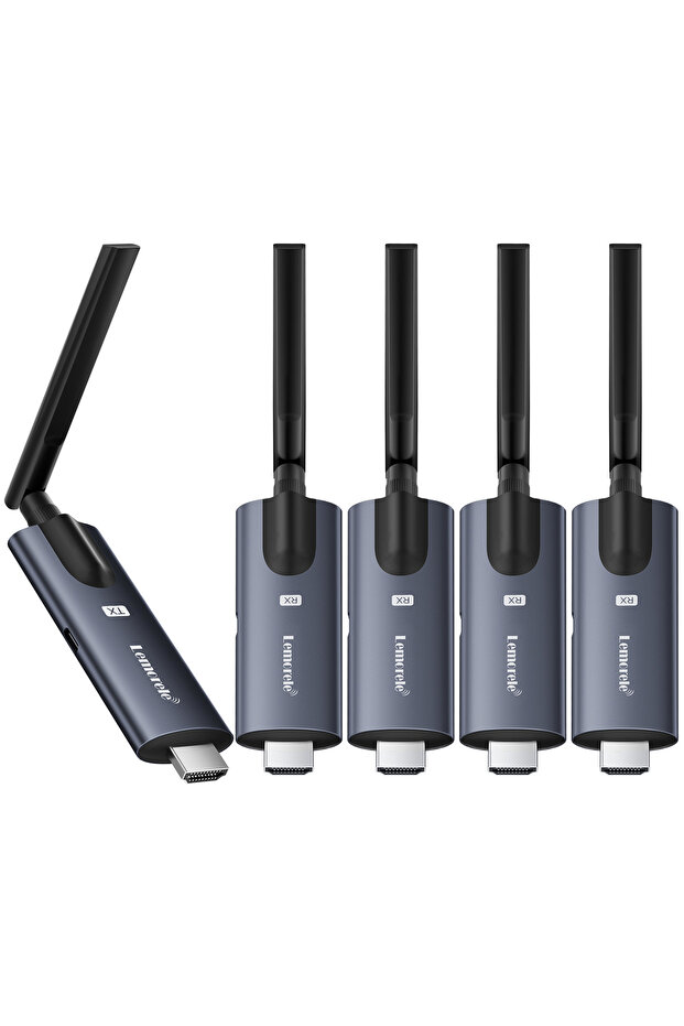 جهاز إرسال واستقبال HDMI لاسلكي Lemorele 5G 200M مع تقنية البلوتوث للاجتماعات
