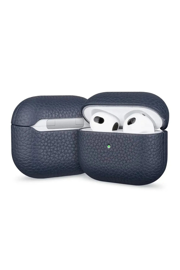 For Airpods Pro 3 Navy Blue High End Business Bluetooth Earphone Case For Apple AirPods/2/3/4/5 Pro3