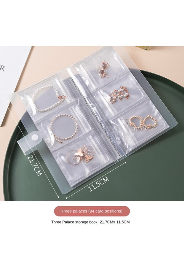 WHITE Jewelry Storage Box, Earrings, Anti-Oxidation, Rings, Hand Ornaments, Transparent Dustproof St