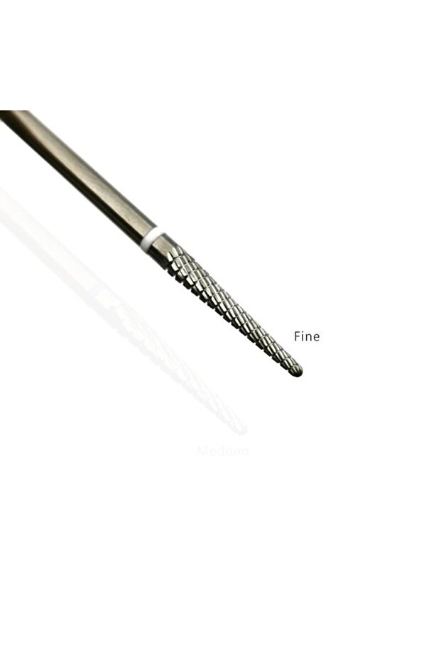 L0214R-F HYTOOS Carbide Cuticle Clean Nail Bit Cone Nail Drill Bits Electric Grinding Burr Manicure