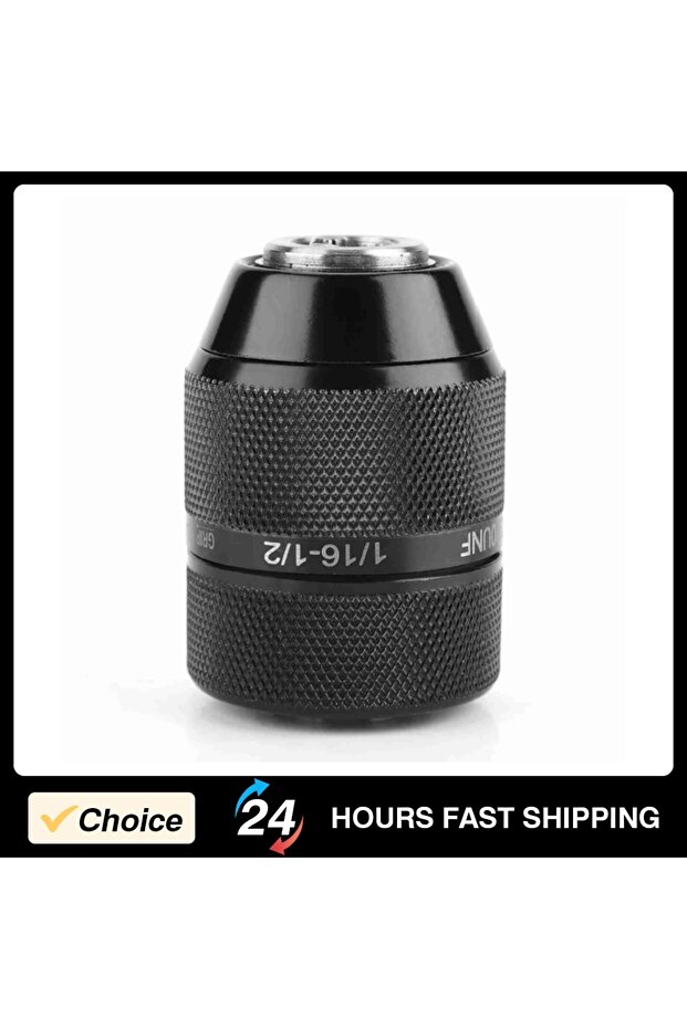 13mm Metal Drill Chuck 1/2 Mount Self Locking Keyless Drill Chuck 3/8" Thread Drill Chuck Speed S...