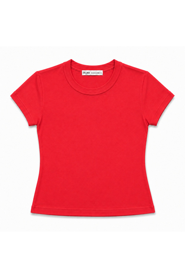 Women's Basic Crew Neck Stretchy Short Sleeve Tshirt