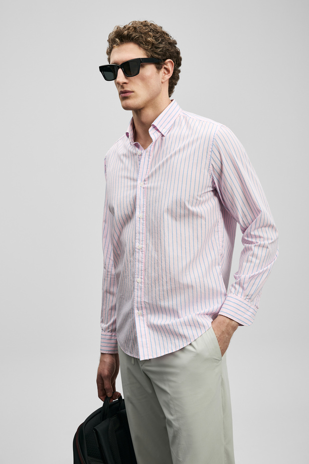 Alexo Men's Basic Shirt Regular Fit Pink