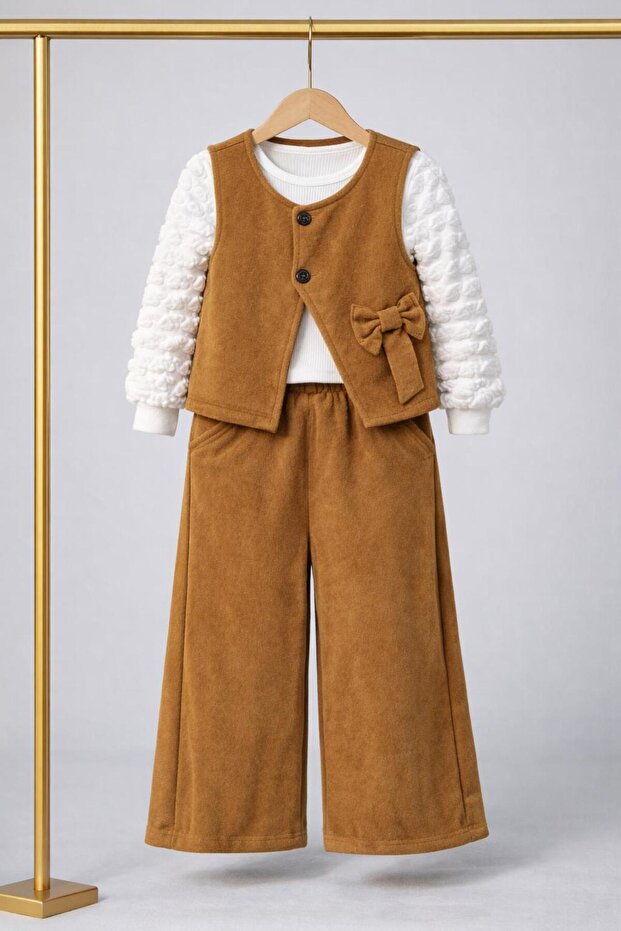 Girl's Brown Suit