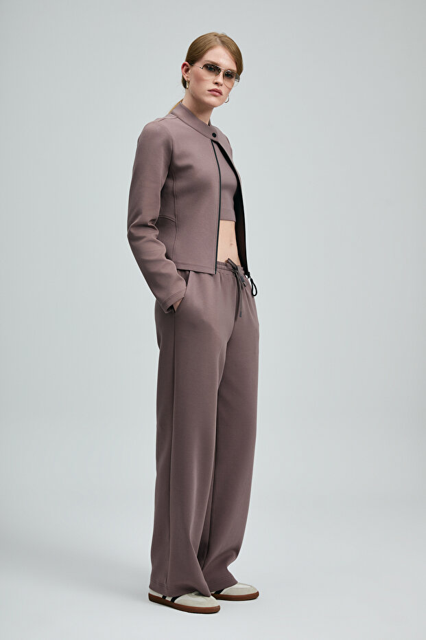 Jessy Knitted Women's Sweatpants Plum