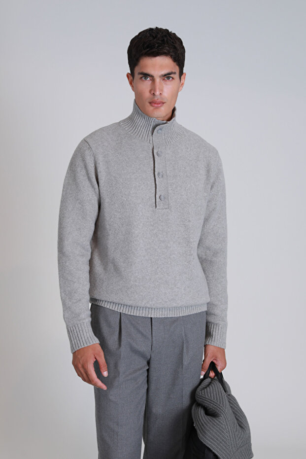 Bert Men's Sweater Light Gray