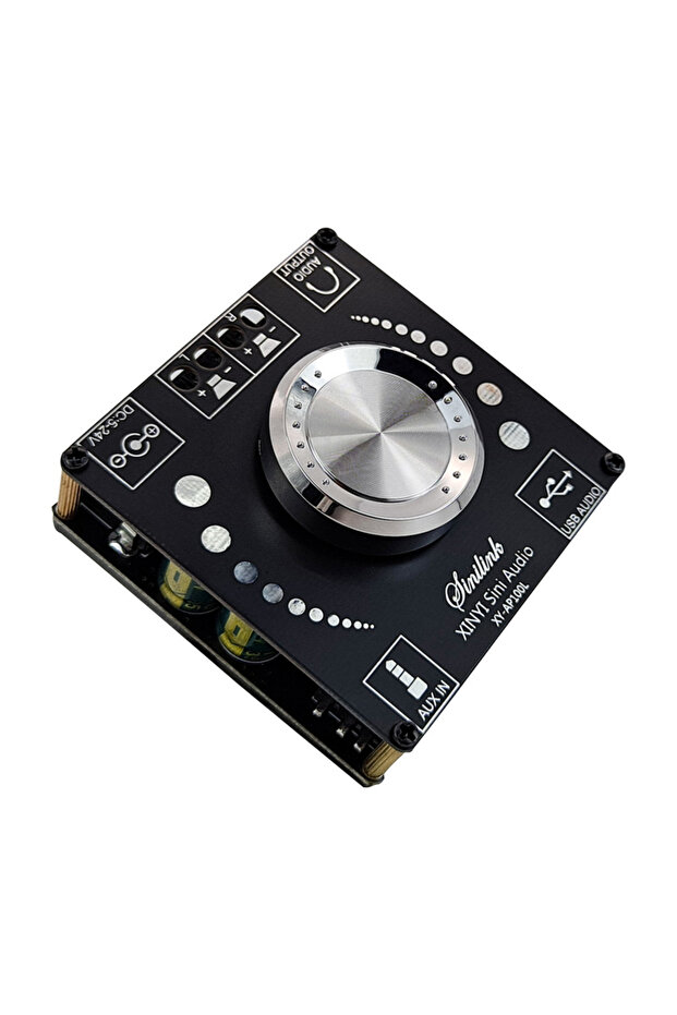 XY-AP100L 100WX2 Bluetooth 5.0 Stereo Amplifier Board AUX USB Sound Card Digital Power Amp Amplif...