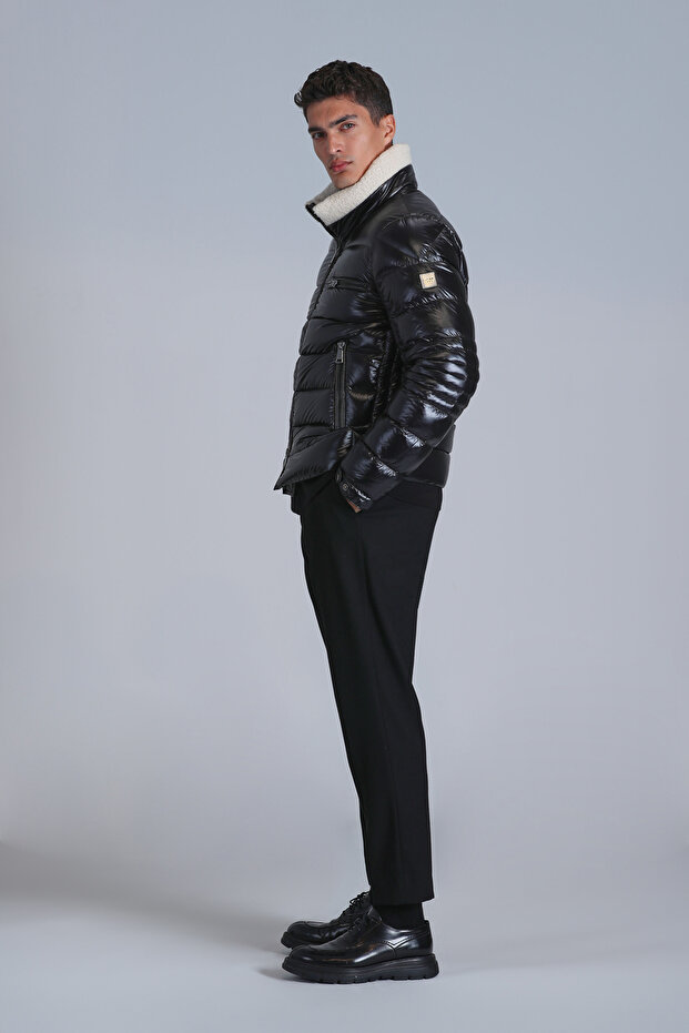 Mark Kaz Feather Men's Coat Black