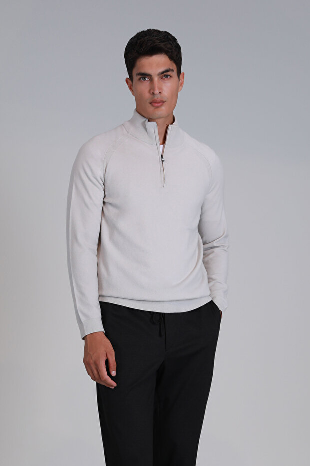 Stavan Men's Sweater Ecru