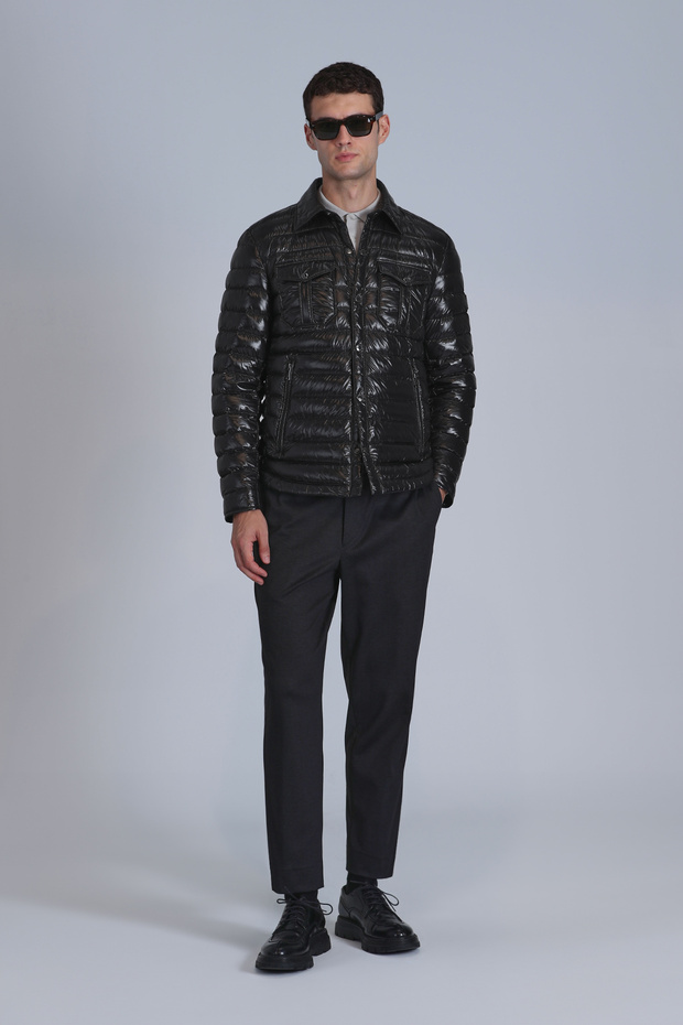 Kane Goose Feather Men's Coat Black