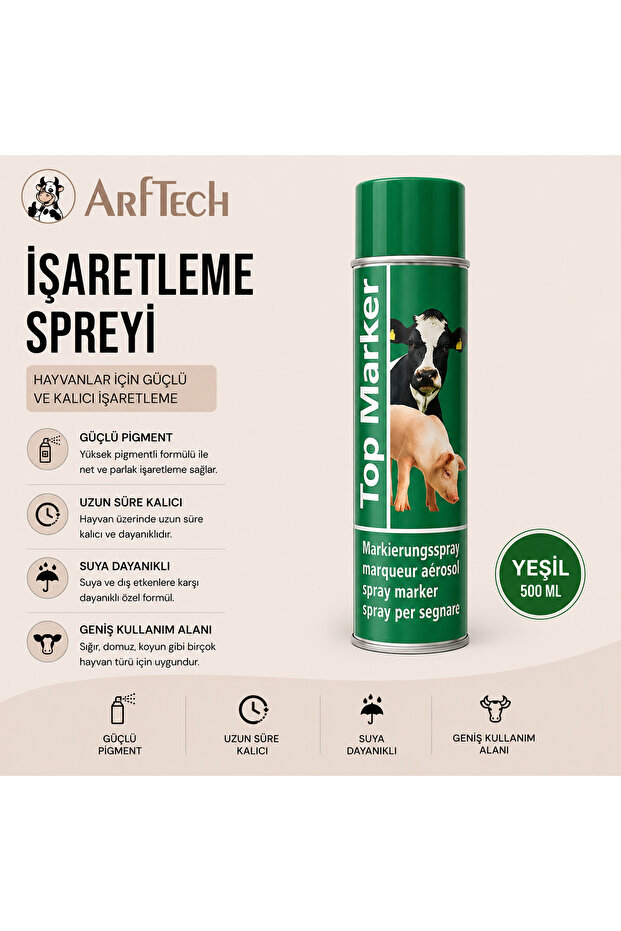 İŞARETLEME SPREYİ 500ML YEŞİL