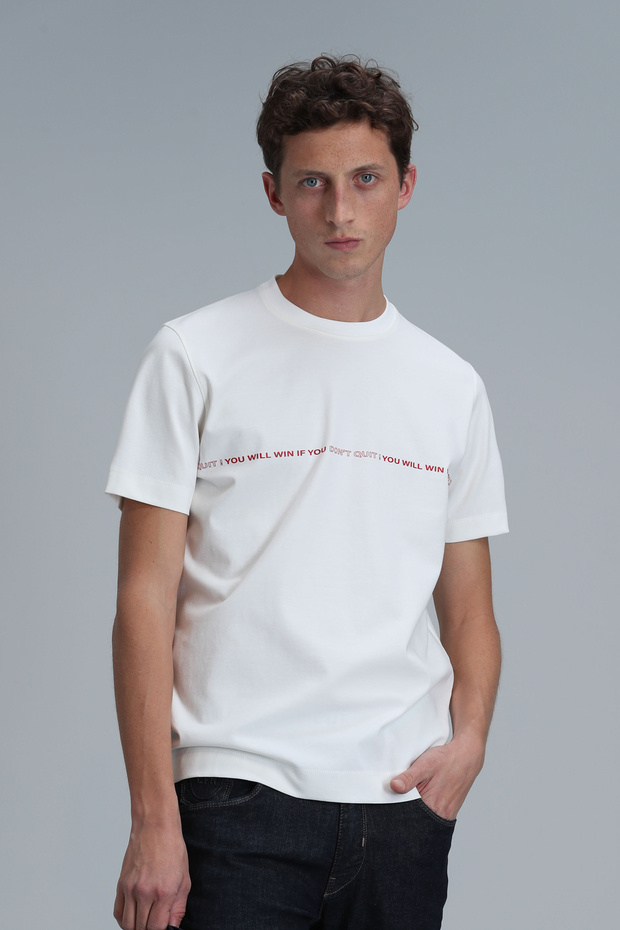 Carlos Modern Graphic T-Shirt Off White