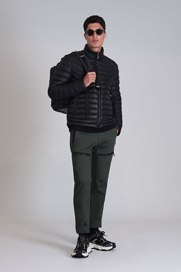 Andy Goose Feather Men's Coat Black