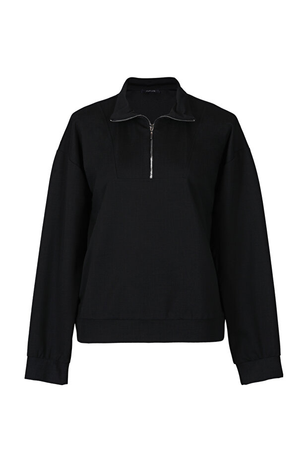 Galerıa Women's Knitted Sweatshirt Black